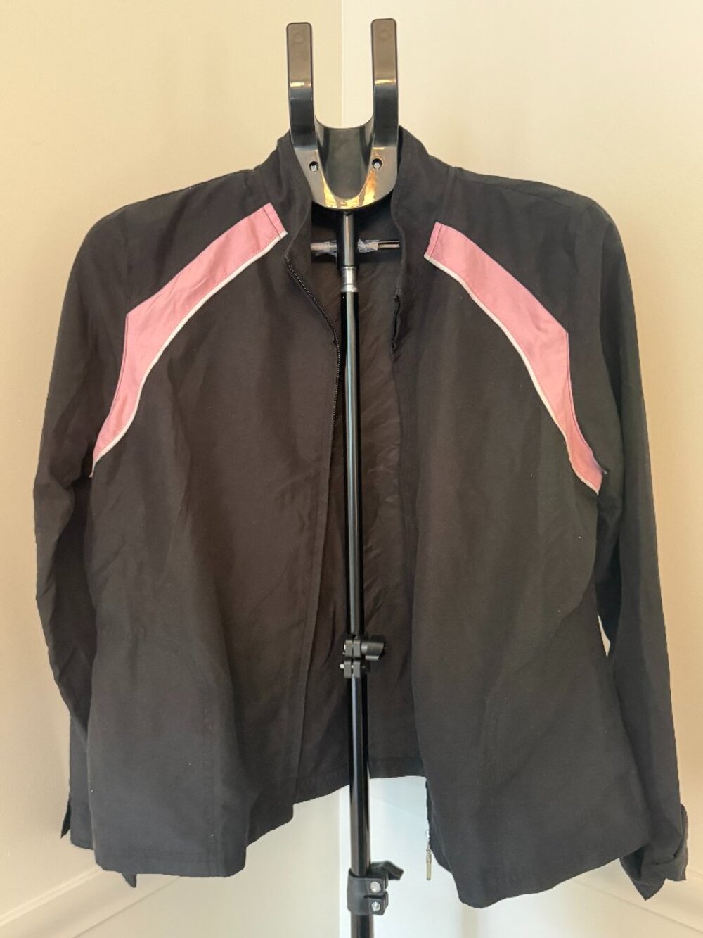 Moret Ultra Black & Pink Track Jacket Size L